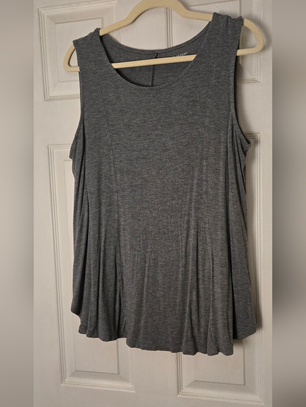 Lane Bryant Gray Sleeveless Swing Tank